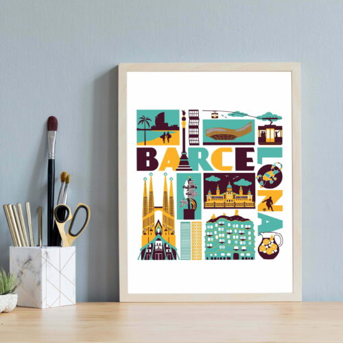 Barcelona print