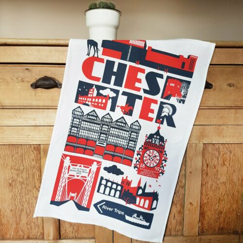 Chester tea towel