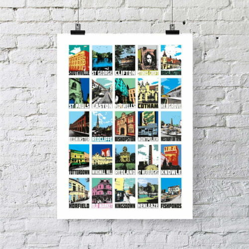 Bristol Districts - urban poster