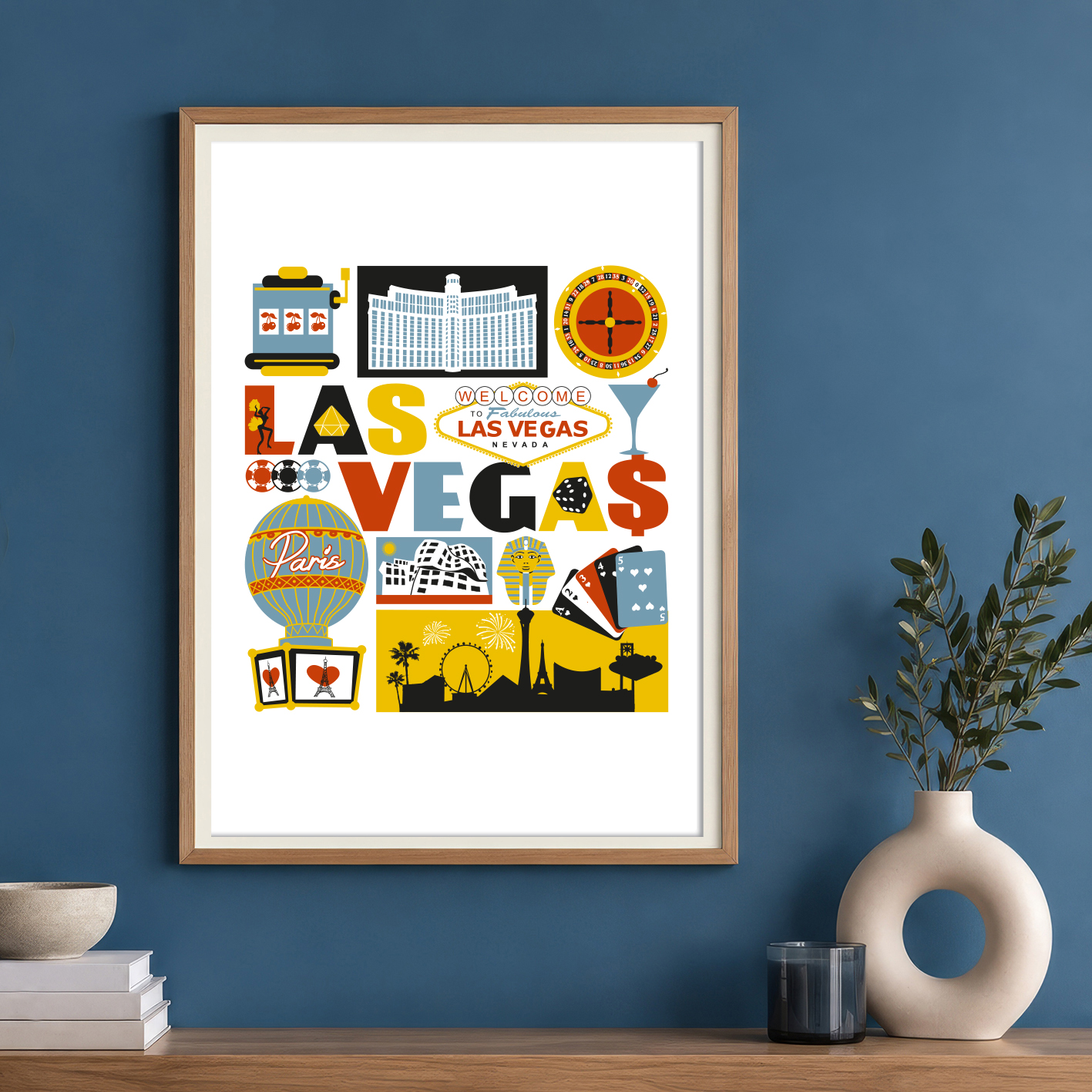Las Vegas USA America print