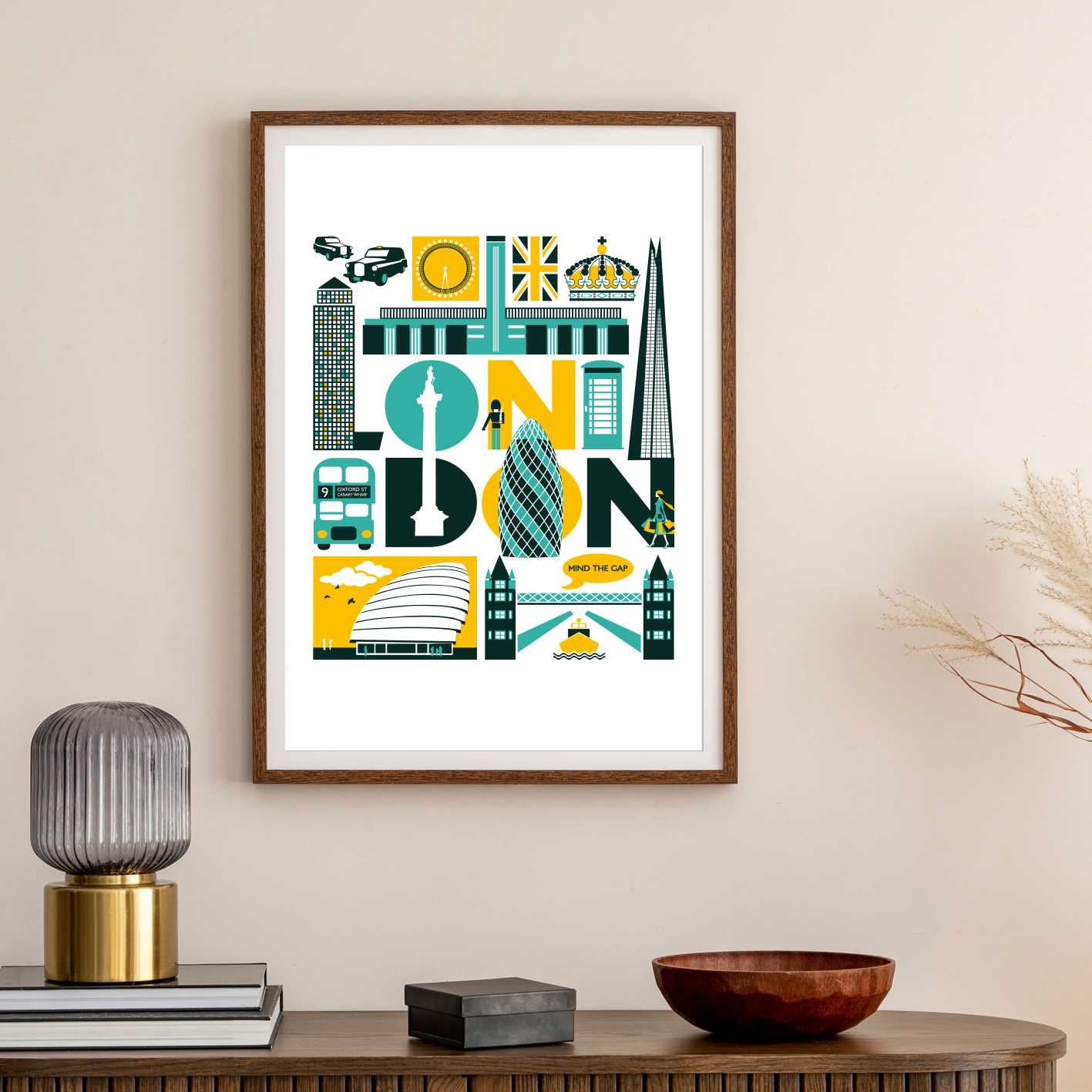 London England UK travel print