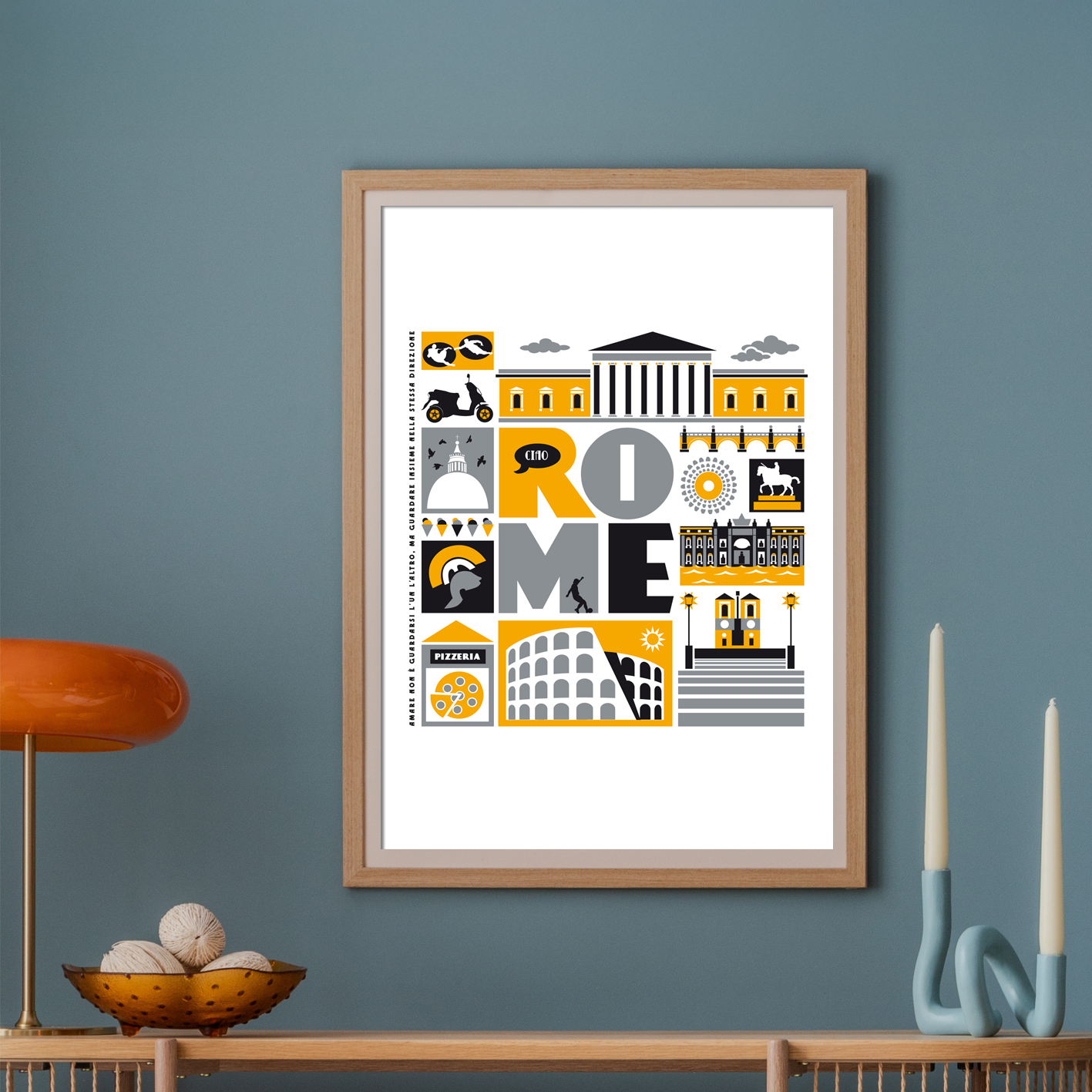 Rome Italy City Print