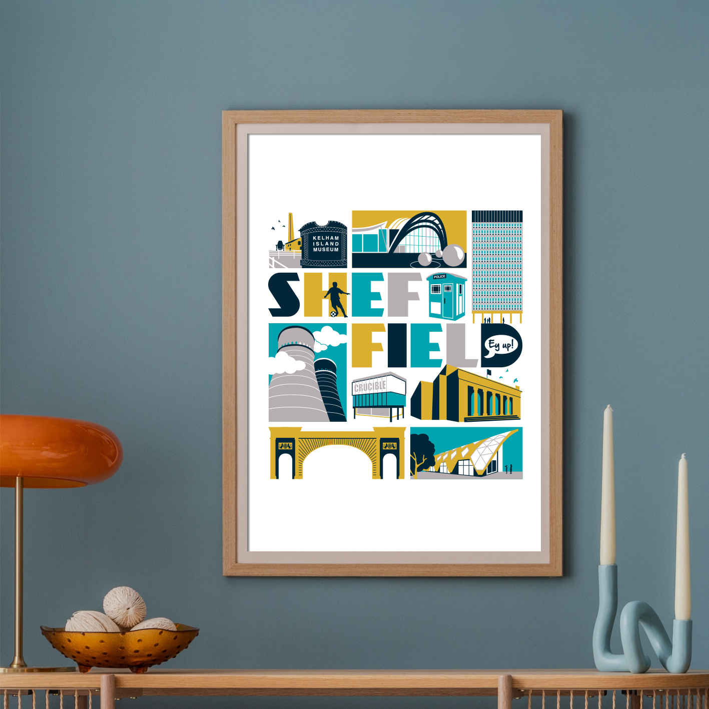 Sheffield South Yorkshire print