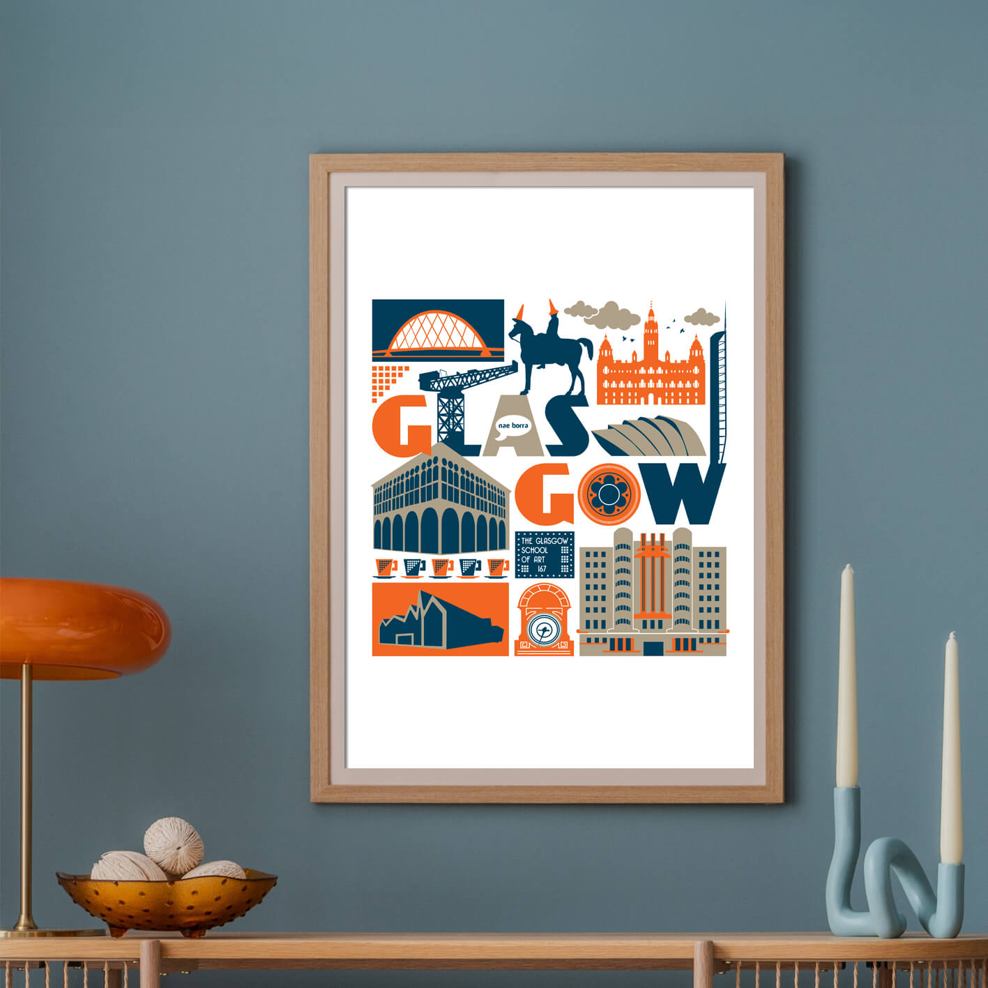 Glasgow Scotland Print