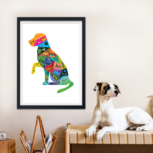Bristol dog walks print