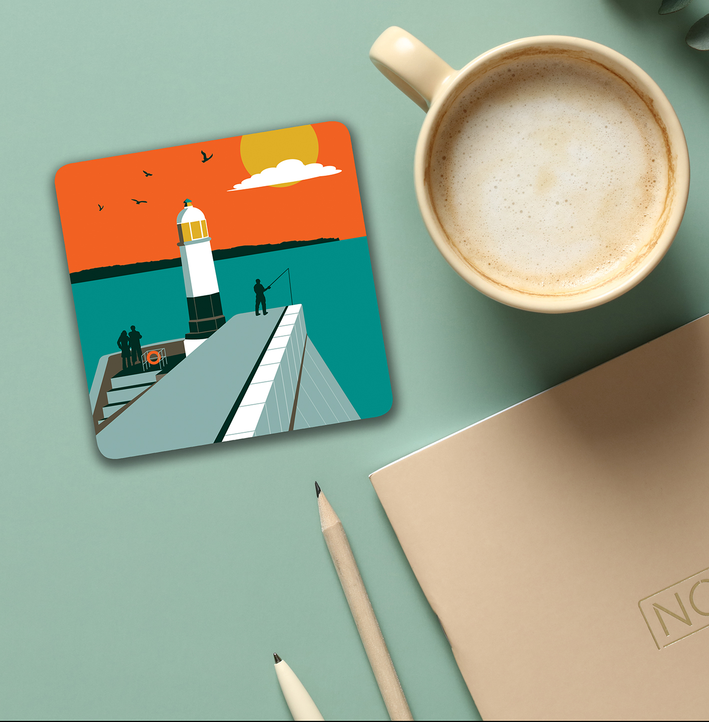 Porthcawl lighthouse, South Wales coaster