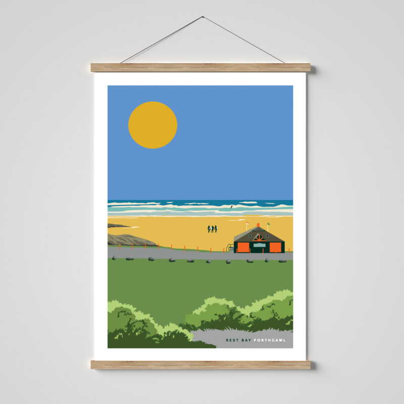 Rest Bay, Porthcawl, South Wales print