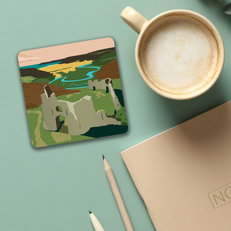 Three Cliffs Bay, Pennard Castle, Gower, South Wales coaster