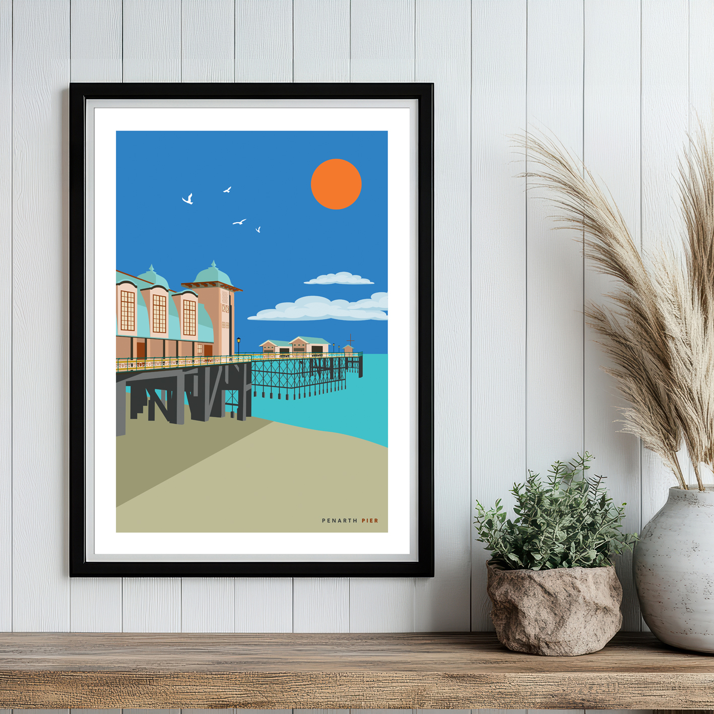 Penarth Pier, Vale of Glamorgan, South Wales print