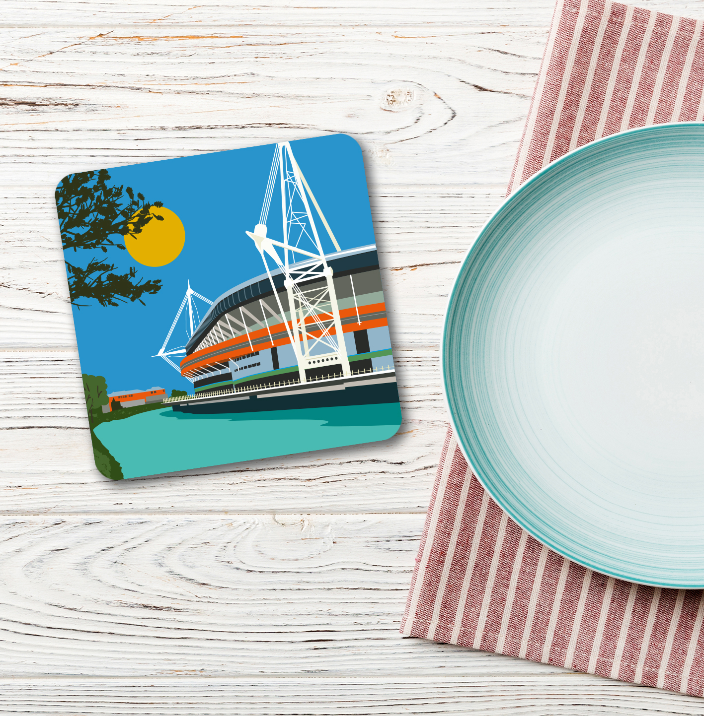 Principality Stadium, Cardiff, South Wales coaster